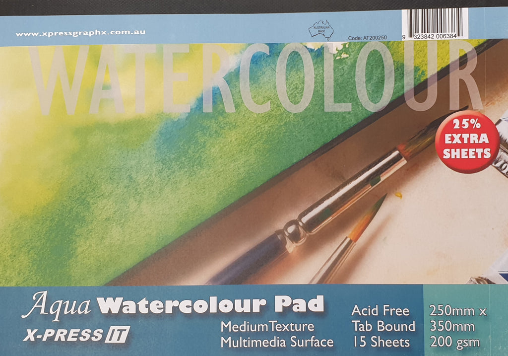 Watercolour Pad Aqua 200gsm