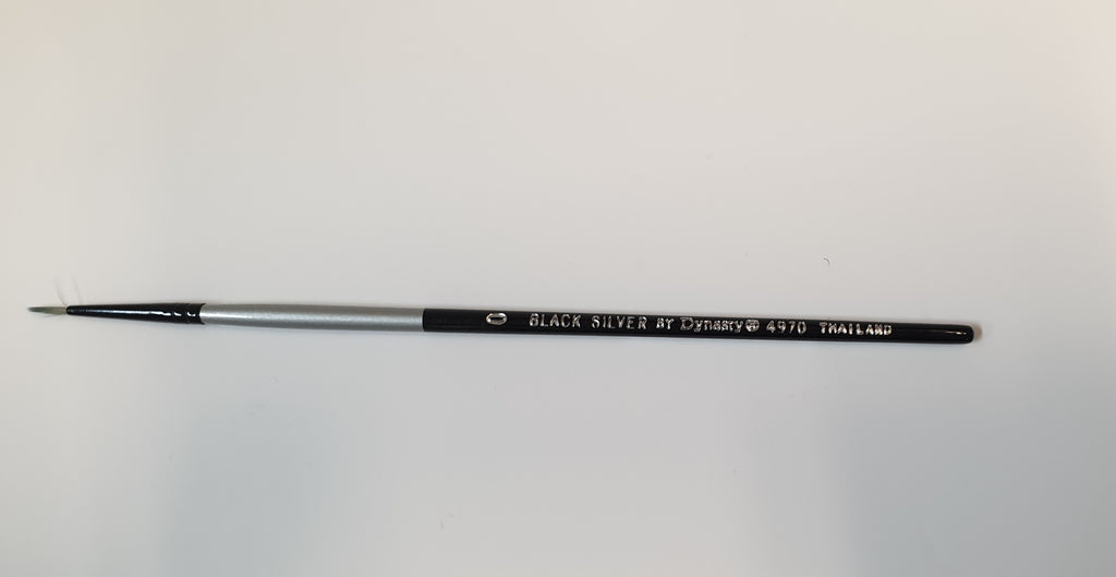 Brush 4970 Black/Silver Round