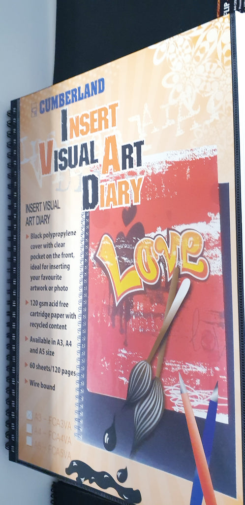 Visual Art Diary A3 with Insert Cover