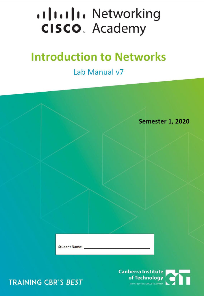 Introduction To Networks Lab Manual V7