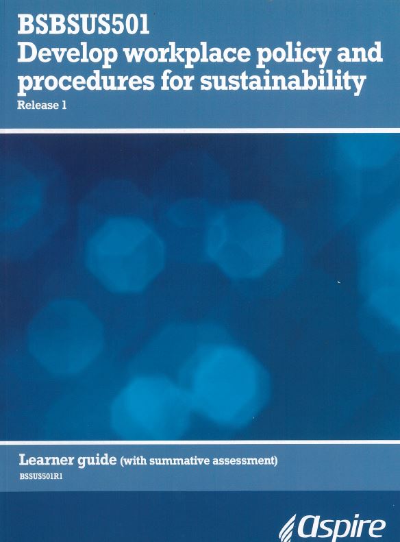 Develop Workplace Policy and Procedures for Sustainability Full Version