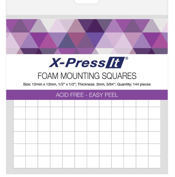 Foam Mounting Squares 12x12mm 144pce