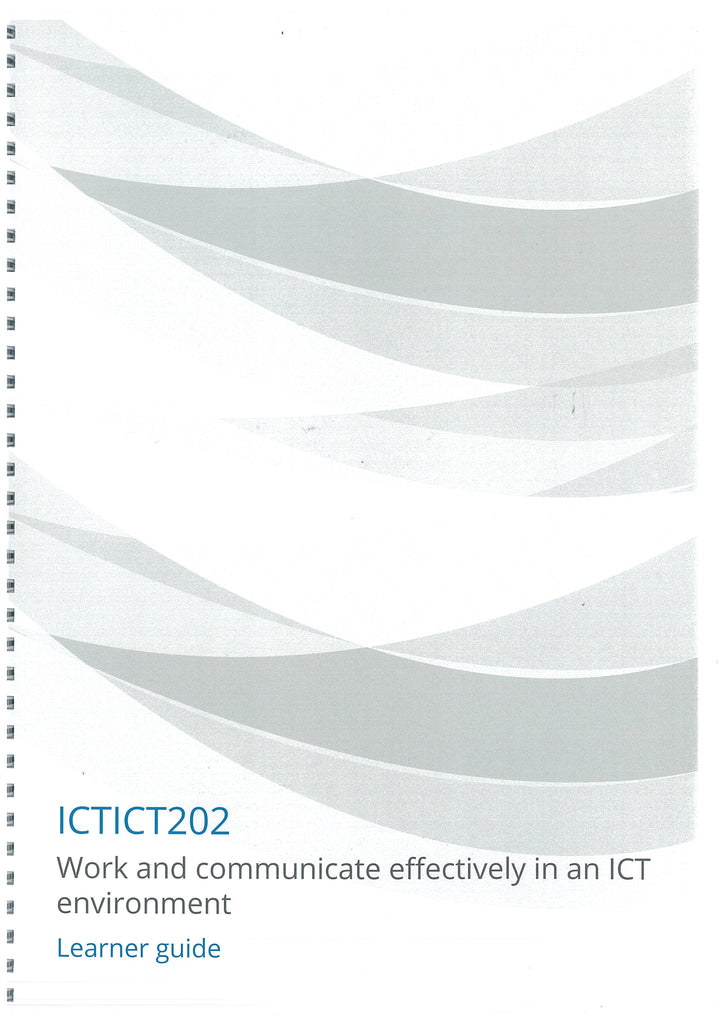 Work and Communicate Effectively in an ICT Environment V5